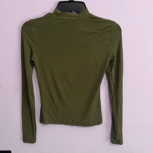 Green Long Sleeve Tee, XS, H&M
